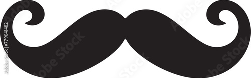 Movember Mania Doodle Moustache Iconic Emblem Suave Stache Doodle Moustache Vector Logo for Sophistication