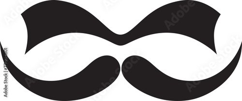 Hipster Hype Moustache Vector Illustration Stylish Swagger Moustache Icon Sketch