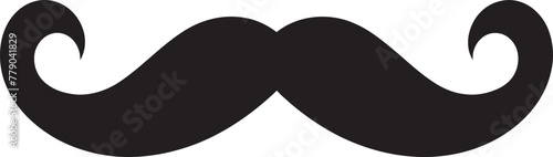 Contemporary Craft Moustache Vector Artwork Minimalist Muse Moustache Icon Illustration