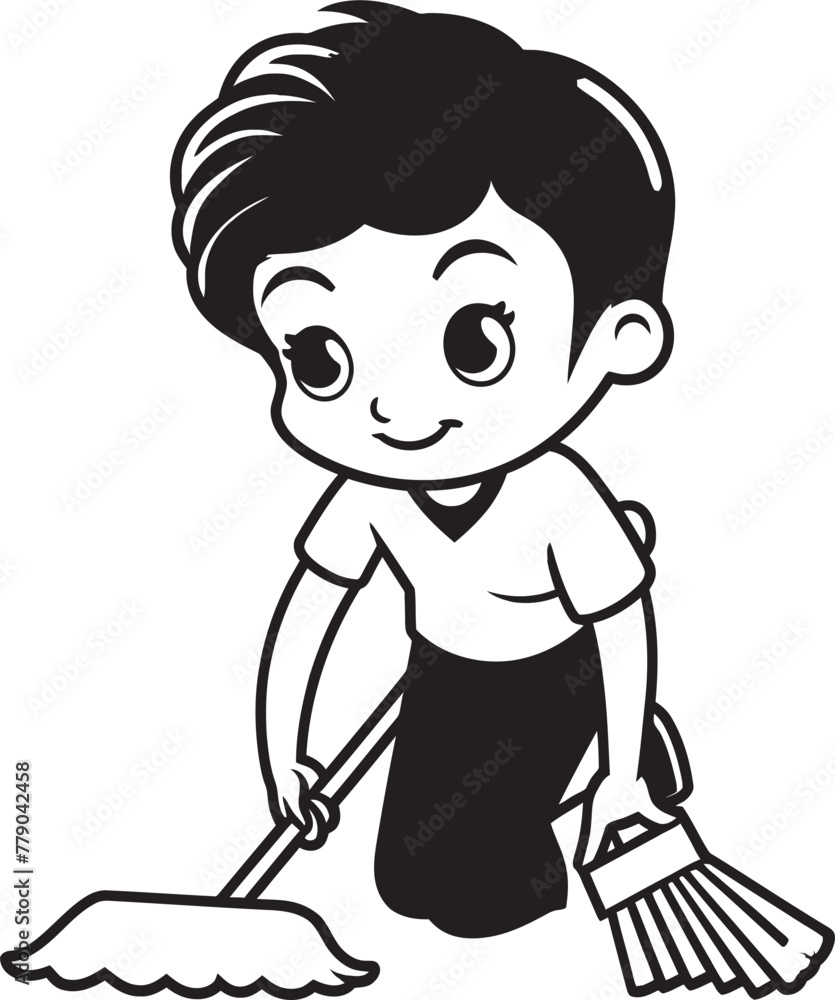 Squeaky Serenade Female Cleaning Vector Logo Design Radiant Ruler Woman Mopping Floor Vector Emblem Squeaky Serenade Female Cleaning Vector Logo Design Radiant Ruler Woman Mopping Floor Vector Emblem