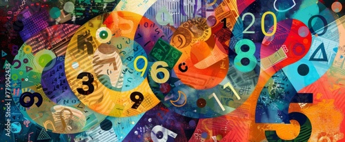 Colorful Numerology and Urban Collage