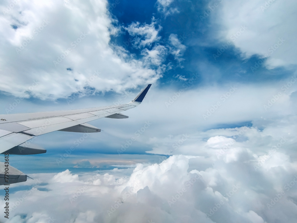 A Spectacular Cloudscape Through the Aircraft Window A Spectacular Cloudscape Through the Aircraft Window