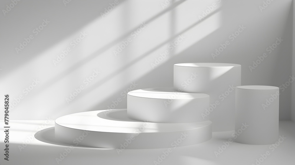 Minimalist Geometric Shapes and Shadows Composed for Architectural Interior Design or Decor Minimalist Geometric Shapes and Shadows Composed for Architectural Interior Design or Decor