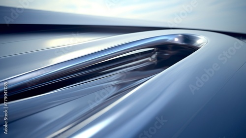 A photo of a close-up view of a wind turbine blade.