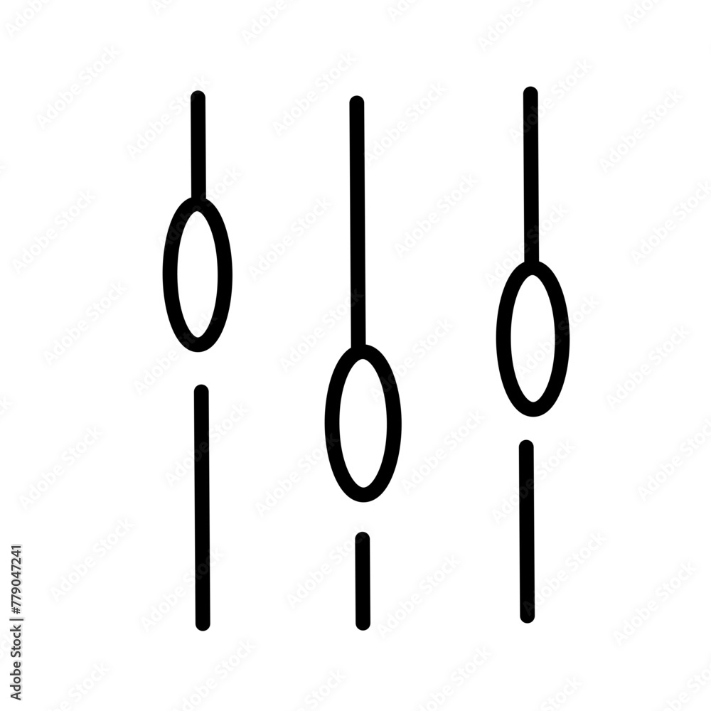 Set of Music Related Vector Line Icons