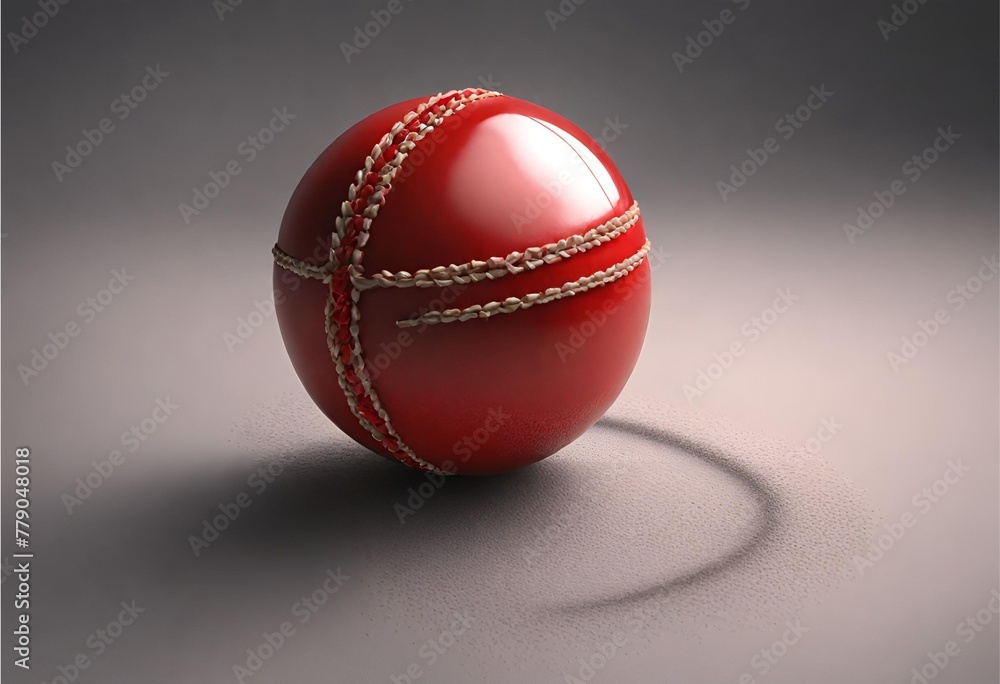 Cricket ball on white background Cricket ball on white background