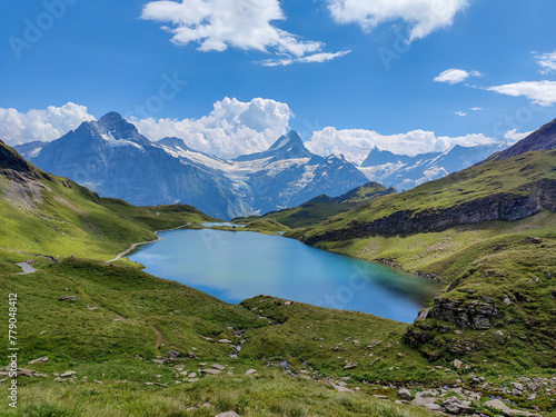 View of Bachalpsee lake, Switzerland © Toni