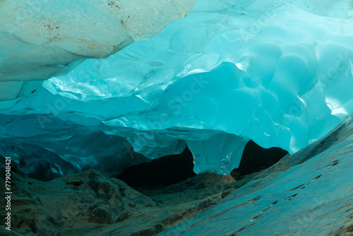 Inside view of Aletsch glacier, Switzerland