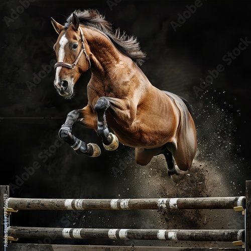 horse jumping 