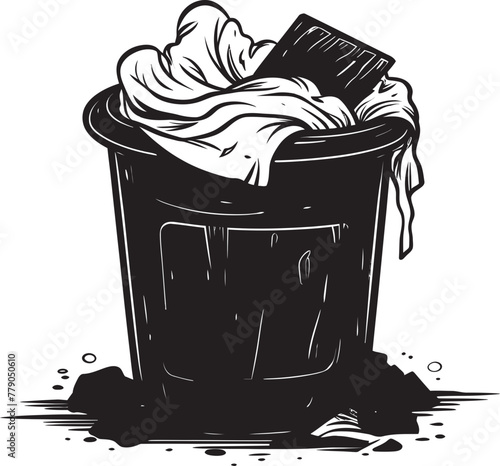 Rubbish Redemption Insignia Turning Trash into Treasures of Tomorrow Eco Essence Emblem Capturing the Essence of Environmental Responsibility