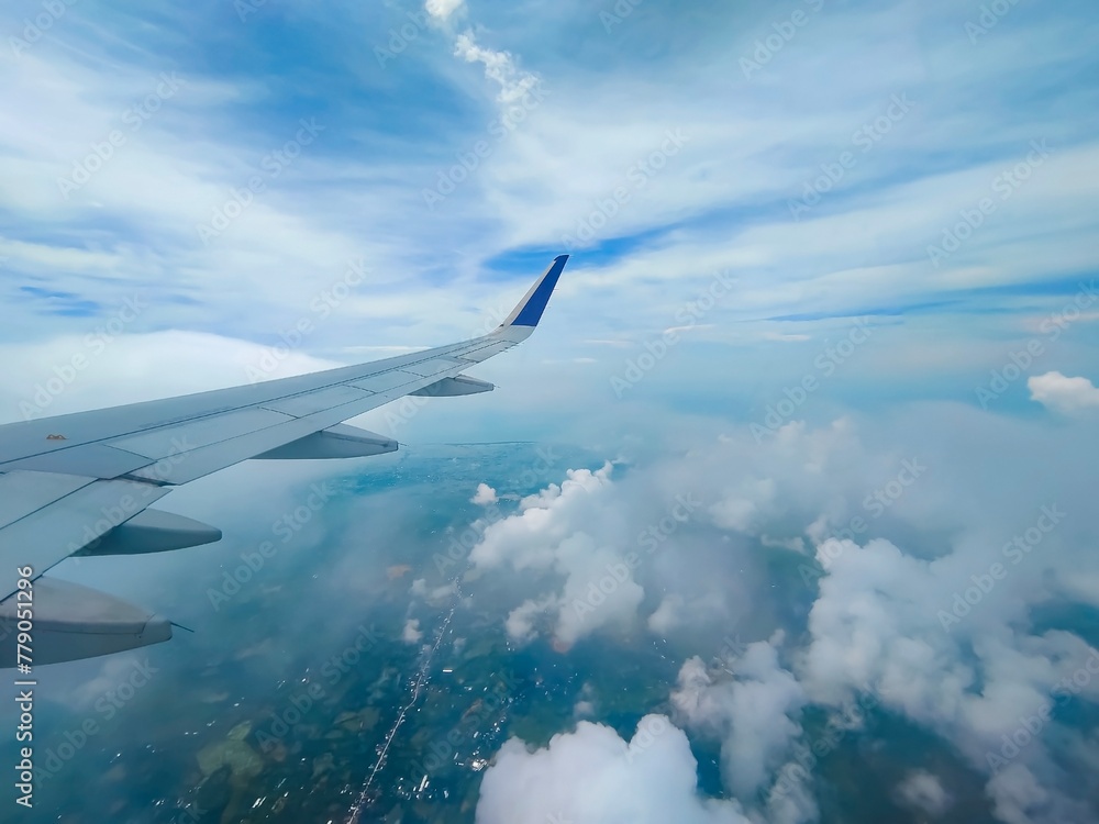 A Spectacular Cloudscape Through the Aircraft Window A Spectacular Cloudscape Through the Aircraft Window