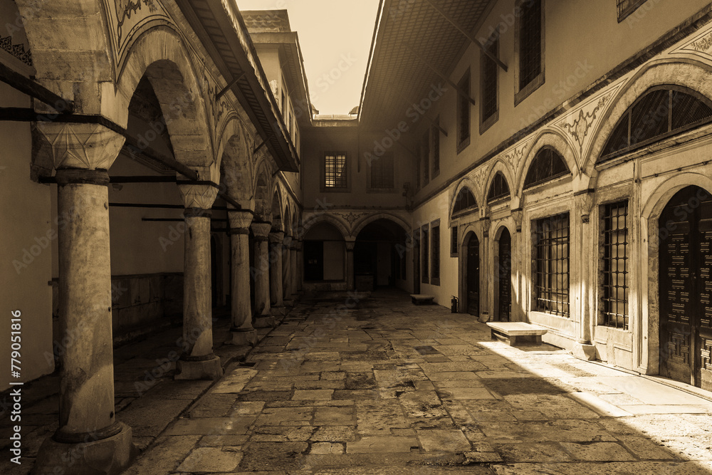 Istanbul, Turkey - March 20 2014: Harem of Topkapi Palace Istanbul, Turkey - March 20 2014: Harem of Topkapi Palace