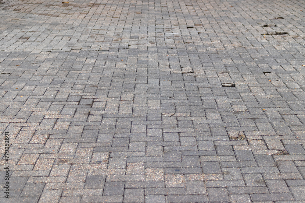 laid paving slabs removed at an angle of 45Â°