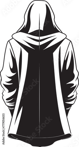 Hooded Vanguard Chic Man in Hoodie Vector Symbol City Swagger Trendy Man in Hoodie Logo Design