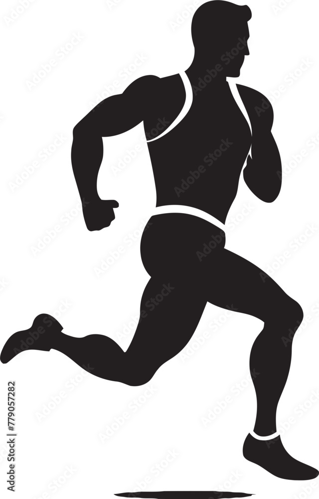Speed Sprinter Man Running Vector Logo Symbol Trailblazing Journey Jogging Man Vector Icon