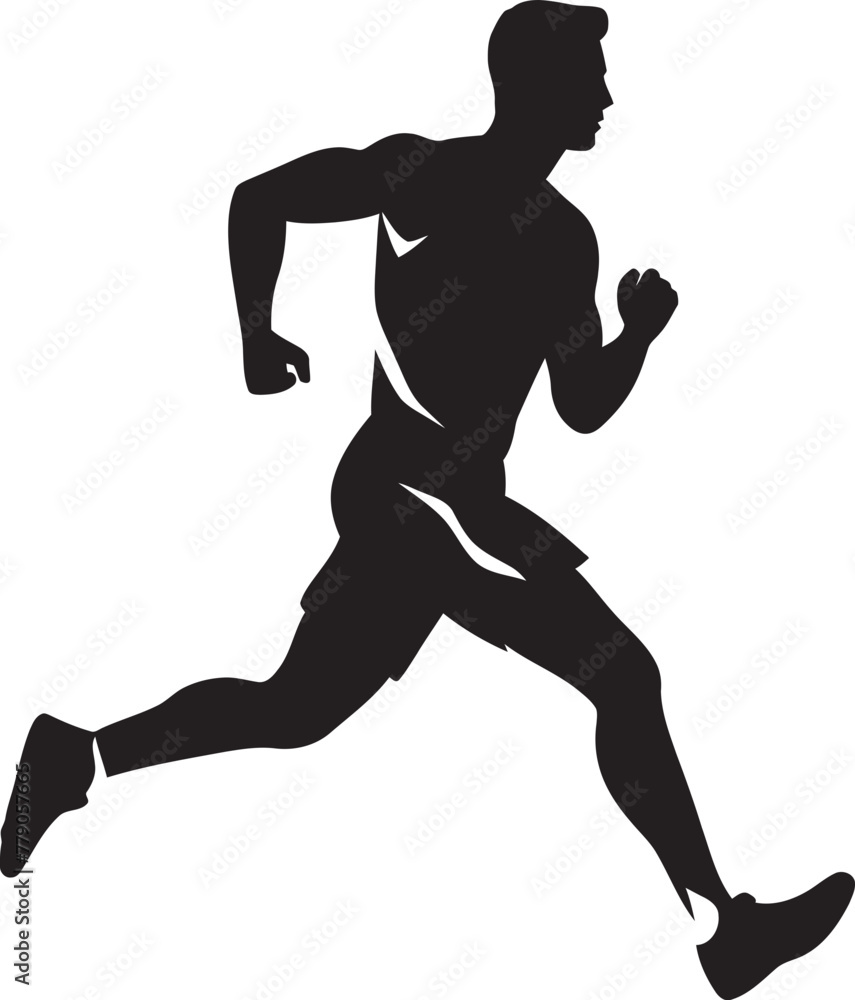 Speed Sprinter Man Running Vector Icon Symbol Trailblazing Journey Jogging Man Vector Emblem Design Speed Sprinter Man Running Vector Icon Symbol Trailblazing Journey Jogging Man Vector Emblem Design