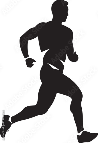 Fitness Focus Jogging Man Vector Logo Design Trailblazing Tempo Man Running Vector Icon