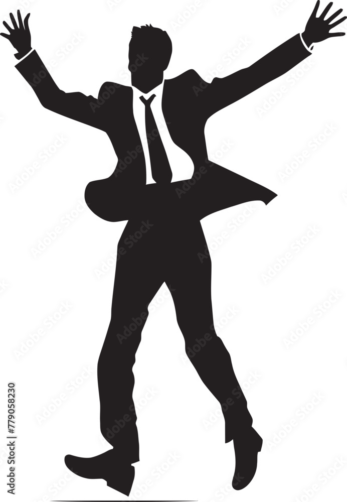 Office Overload Nervous Businessman Vector Logo Icon Deadline Panic Panicked Businessman Vector Symbol Office Overload Nervous Businessman Vector Logo Icon Deadline Panic Panicked Businessman Vector Symbol