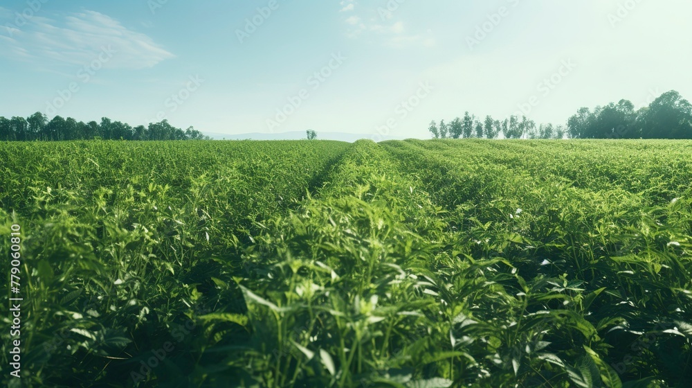 A photo of a field of biofuel crops ready for harvest A photo of a field of biofuel crops ready for harvest