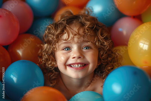 A close-up of a child laughing, with their eyes full of joy © Venka