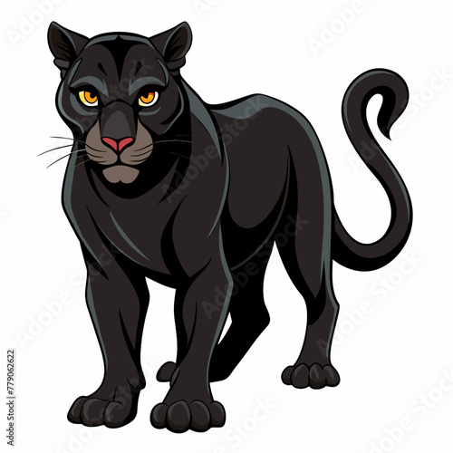 black-panther--on-a-white-background--no-backgroun © VarotChondra