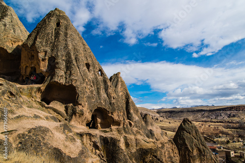 Kappadocia, Turkey - March 21 2014: The Selime Monastery in Cappadocia