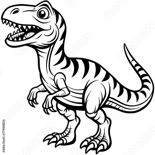 coloring-page-for-kids--allosaurus--only © VarotChondra