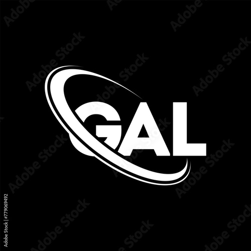 GAL logo. GAL letter. GAL letter logo design. Initials GAL logo linked with circle and uppercase monogram logo. GAL typography for technology, business and real estate brand.
