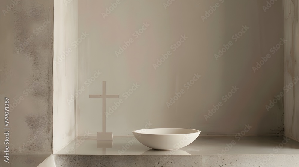 Cross positioned to the side provides ample space for creative expression. Cross positioned to the side provides ample space for creative expression.