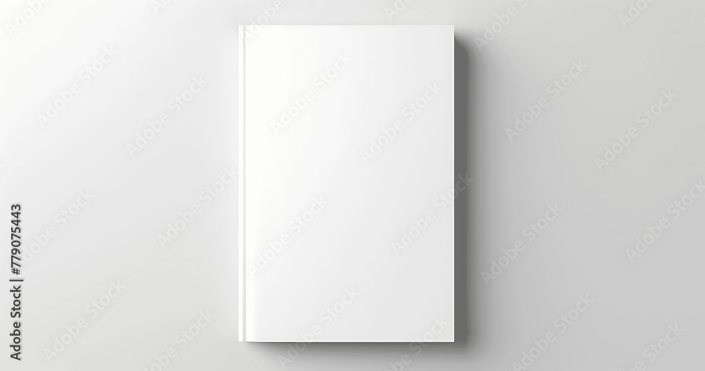 Verical blank book cover mockup. AI Generative Verical blank book cover mockup. AI Generative