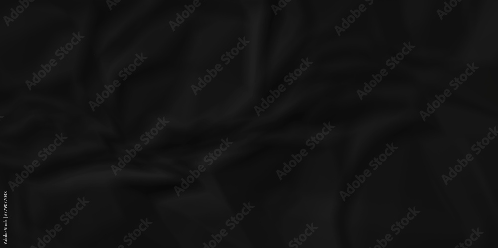 Dark black wrinkly backdrop paper background. panorama grunge wrinkly paper texture background, crumpled pattern texture. black paper crumpled texture. black fabric crushed textured crumpled. Dark black wrinkly backdrop paper background. panorama grunge wrinkly paper texture background, crumpled pattern texture. black paper crumpled texture. black fabric crushed textured crumpled.