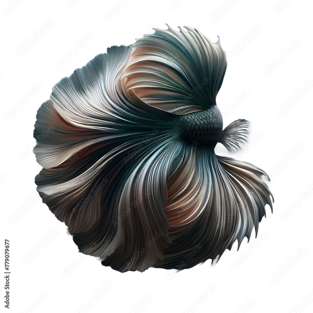 Graceful Betta Fish Vector Image. Generative AI Graceful Betta Fish Vector Image. Generative AI
