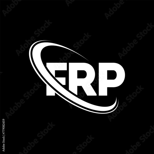 FRP logo. FRP letter. FRP letter logo design. Initials FRP logo linked with circle and uppercase monogram logo. FRP typography for technology, business and real estate brand.