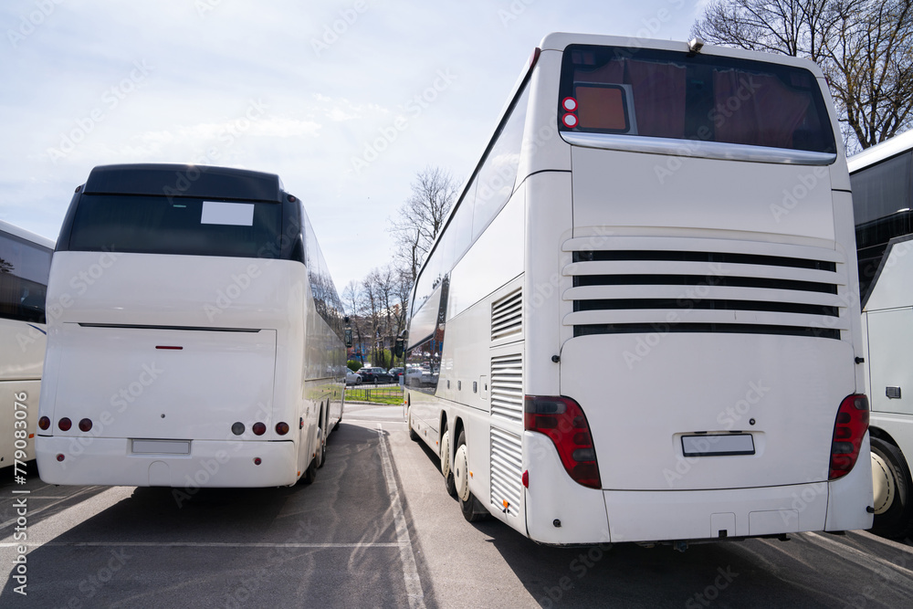 Bus station. Parking of tourist buses Bus station. Parking of tourist buses