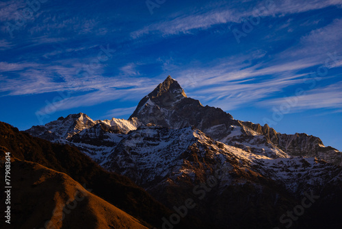 mountain scenery seen from pokhara