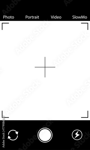 Mobile phone video recording screen style interface overlay portrait orientation