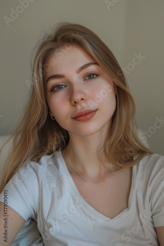 a beautiful girl of Slavic appearance, 