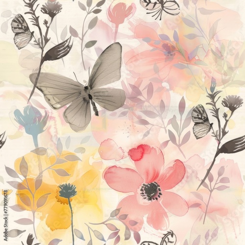 background with flowers