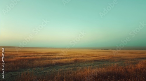 Serene Prairie at Twilight