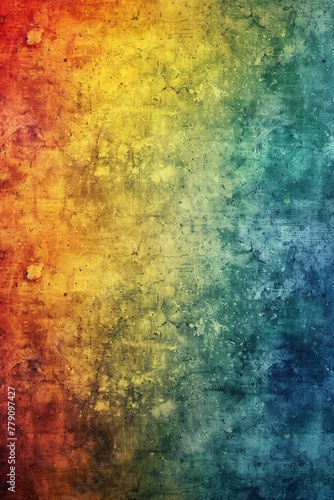 Whimsical background Grunge Texture Gradiand of RAINBOW glowing colors  photo