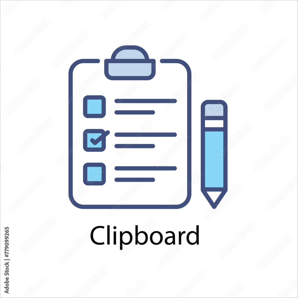 Clipboard Icon Symbol vector graphics. Clipboard Icon Symbol vector graphics.