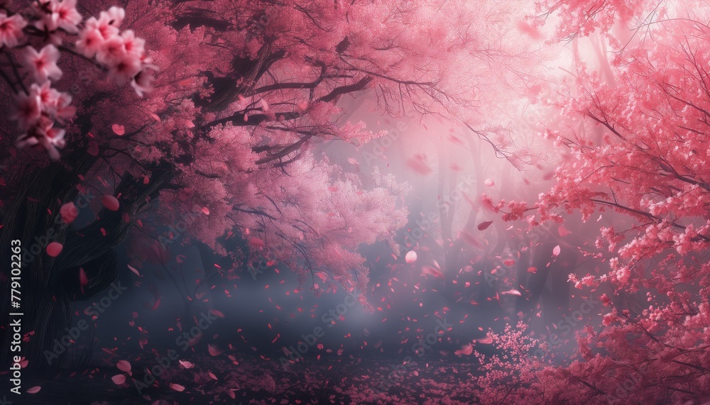 fantasy cherryblossom background