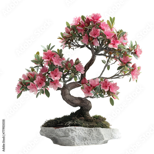 AI generate beautiful, rare, expensive bonsai trees on transparent background PNG
