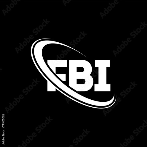 FBI logo. FBI letter. FBI letter logo design. Initials FBI logo linked with circle and uppercase monogram logo. FBI typography for technology, business and real estate brand.