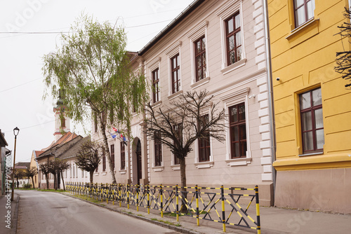 Old historic architecture in beautiful downtown Sombor Serbia © Veronika Kovalenko