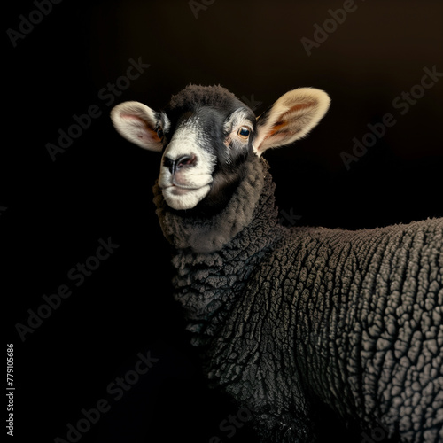 Lamb portrait of an adorabl...