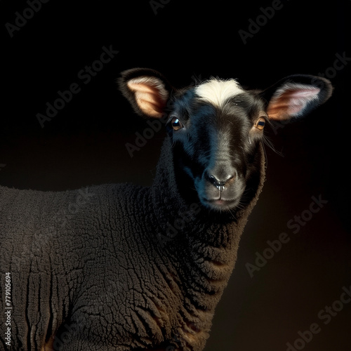 Lamb portrait of an adorabl...