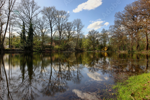 Water mill pond in Ovelg  nne  Low Saxony