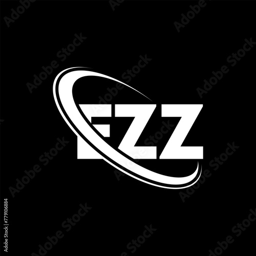 EZZ logo. EZZ letter. EZZ letter logo design. Initials EZZ logo linked with circle and uppercase monogram logo. EZZ typography for technology, business and real estate brand.