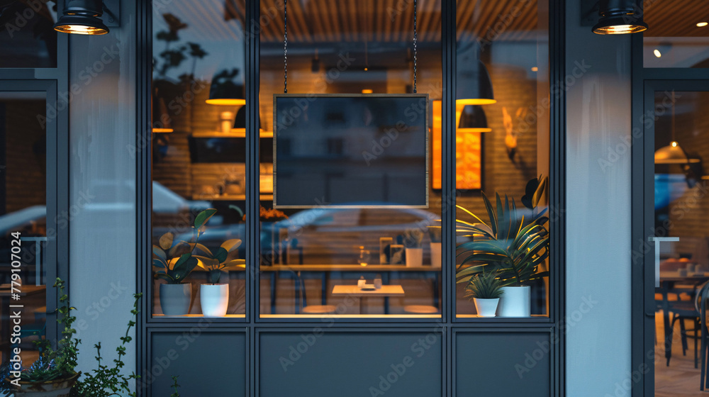 store window sign mockup store window sign mockup